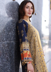 Combination By Charizma Embroidered Lawn 3 Piece Unstitched Suit 25CLV3 D-CC5-28